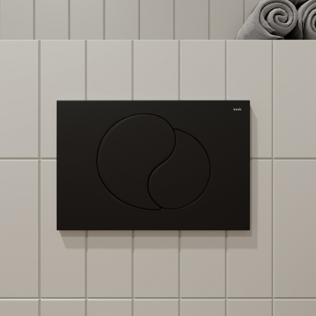 Клавиша смыва Iddis Unifix, черная (UNI02MBi77)